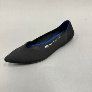 Rothy's The Point flats in solid black knit pointed toe Size‎ 9